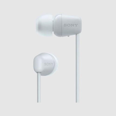 Sony WI-C100 Wireless In-Ear Headphones, White + Tech Smart USA Audio Bundle