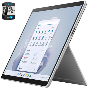 Microsoft Surface Pro 9 13" Tablet, Intel i7, 16GB/1TB, Platinum w/ 2 Year Warranty Bundle