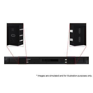 Samsung B-series 3.1 ch. DTS Virtual:X Soundbar w/Bass Boost, HW-B550D (2024)