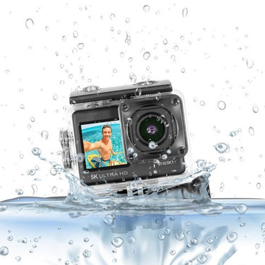 Minolta MNX5K1 5K Ultra HD / 24 MP Action Camcorder Kit with WiFi and Waterproof Housing
