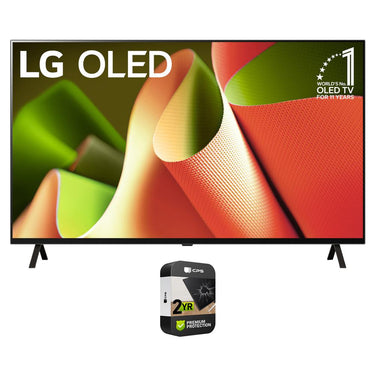 LG 65" OLED B4 Series Smart TV 4K Processor (2024) w/ 2 YR Extended Warranty Bundle