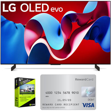 LG 42" Class OLED evo C4 Series Smart TV 4K 2024 + 4 Yr Warranty + $50 Gift Card