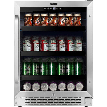Whynter Stainless Steel 24-inch Built-in 140 Can Beverage Refrigerator Open Box