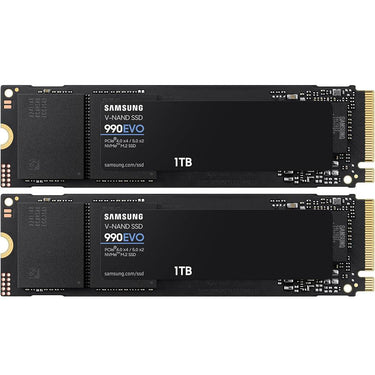 Samsung 990 EVO 5.0 NVMe SSD 1TB: Ultra-Fast 5,000MB/s Read, Efficient 2 Pack