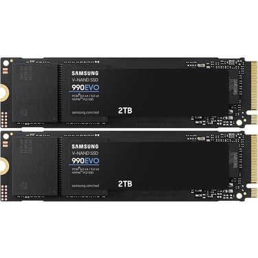 Samsung 990 EVO 5.0 NVMe SSD 2TB: Ultra-Fast 5,000MB/s Read, Efficient 2 Pack