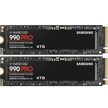 Samsung 990 PRO PCIe 4.0 NVMe M.2 SSD 4TB 2 Pack
