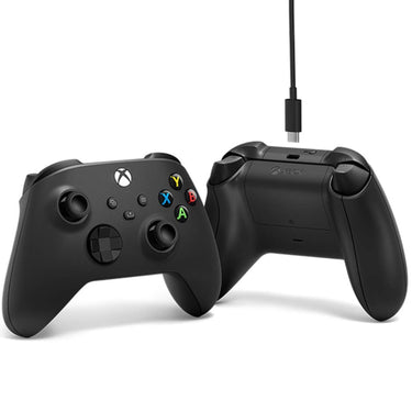 Microsoft Xbox Wireless Controller w/ USB-C Cable for PC, Carbon Black, 1V8-00001 (2-Pack)