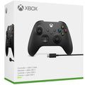 Microsoft Xbox Wireless Controller w/ USB-C Cable for PC, Carbon Black, 1V8-00001 (2-Pack)