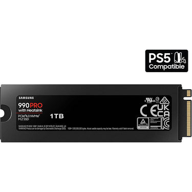 Samsung 990 PRO Heatsink PCIe 4.0 NVMe SSD 1TB with 2 Year Warranty