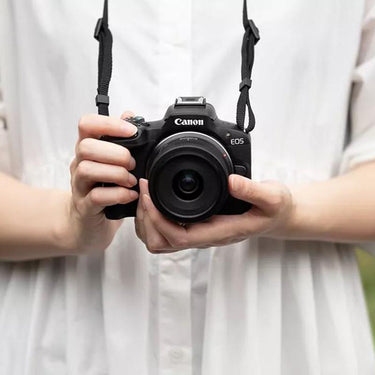 Canon EOS R50 Mirrorless Camera Body Black + 2 Battery + Bag + Accessories Bundle