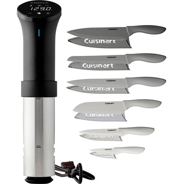 Anova Sous Vide Precision Cooker 1000 W with WiFi Black and Silver + Knife Set