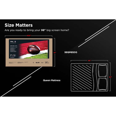 TCL 98" Q CLASS 4K MINI-LED QLED HDR SMART TV WITH GOOGLE TV - 98QM850G