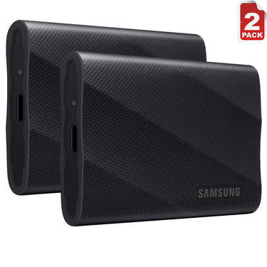 Samsung MU-PG2T0B T9 2TB Portable SSD, USB 3.2 Gen 2x2, Black (2-Pack)