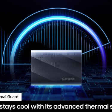 Samsung Portable SSD T9 1TB: Ultra-Fast USB 3.2 Gen2x2, Cooling Tech - Black (2-Pack)