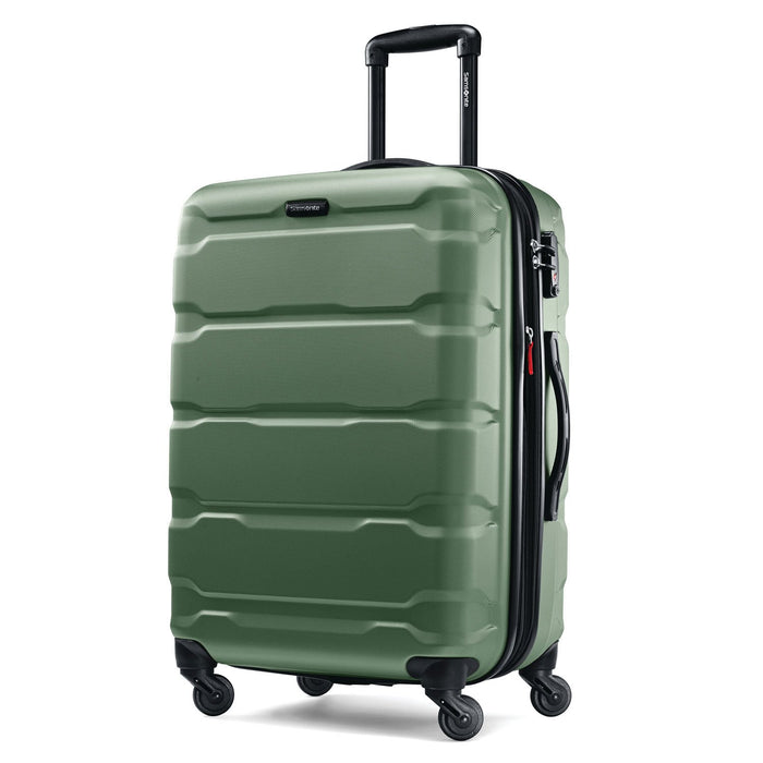 Samsonite Omni Hardside Luggage 24" Spinner, Army Green + 10pc Accessory Kit