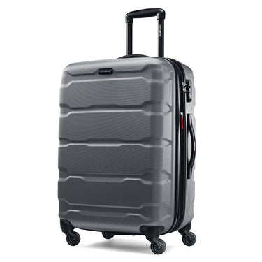 Samsonite Omni Hardside Luggage 24" Spinner, Charcoal + 10pc Accessory Kit