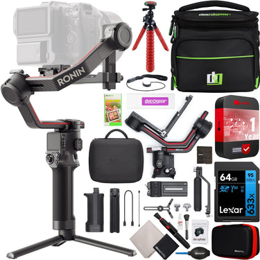 DJI RS 3 Pro Handheld 3-Axis Gimbal Stabilizer for DSLR Mirrorless Camera Bundle