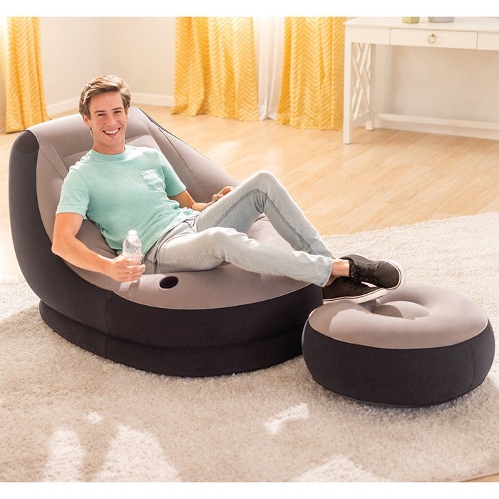Intex Inflatable Recreation Ultra Lounge with Ottoman