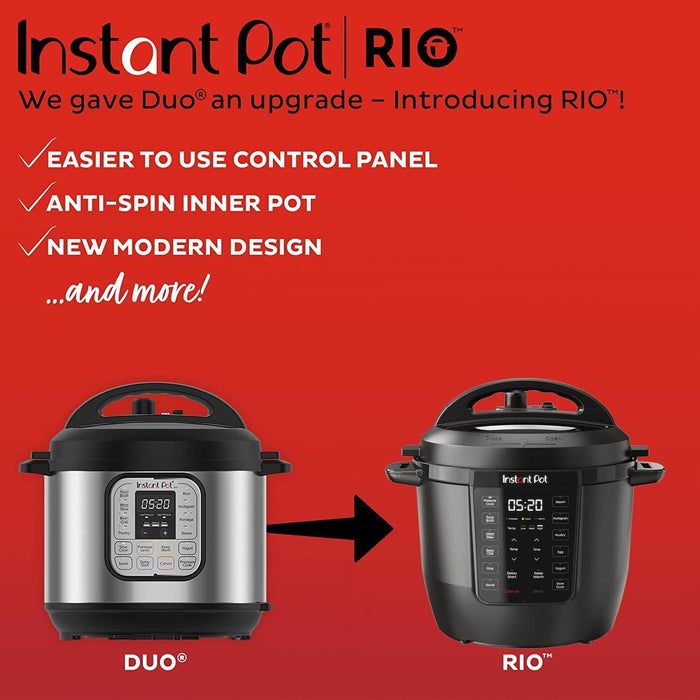 Instant Pot  RIO 6qt 7-in-1 Electric Pressure Cooker & Multi-Cooker - Refurbished