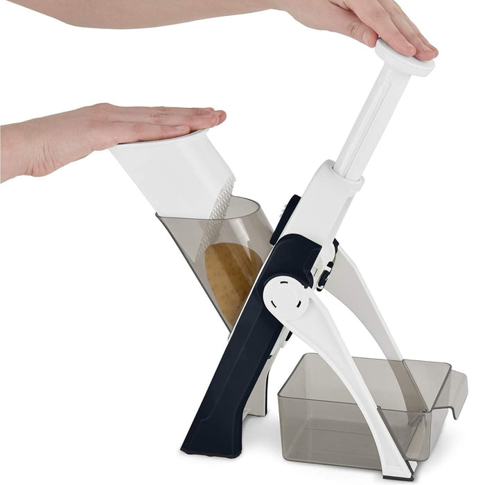 Dash Safe Slice Mandoline Slicer, Dicer with Thickness Adjuster, Black - Open Box