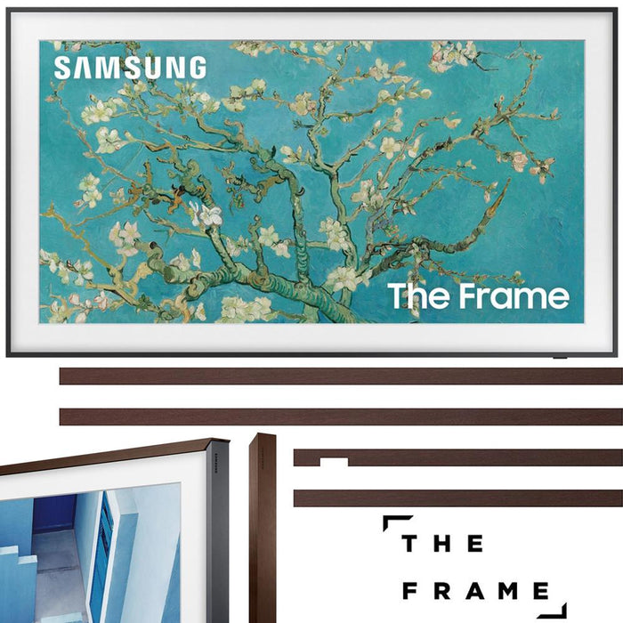 Samsung 32" The Frame QLED UHD Quantum HDR Smart TV w/ Brown Bezel (2023 Model)