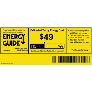 LG 86-Inch UT75 Series LED Smart TV 4K (2024)