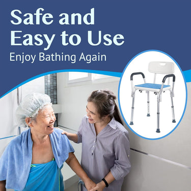 Medokare Premium Shower Chair, Bath Chair and Medical Grade Shower Seat, Adjustable