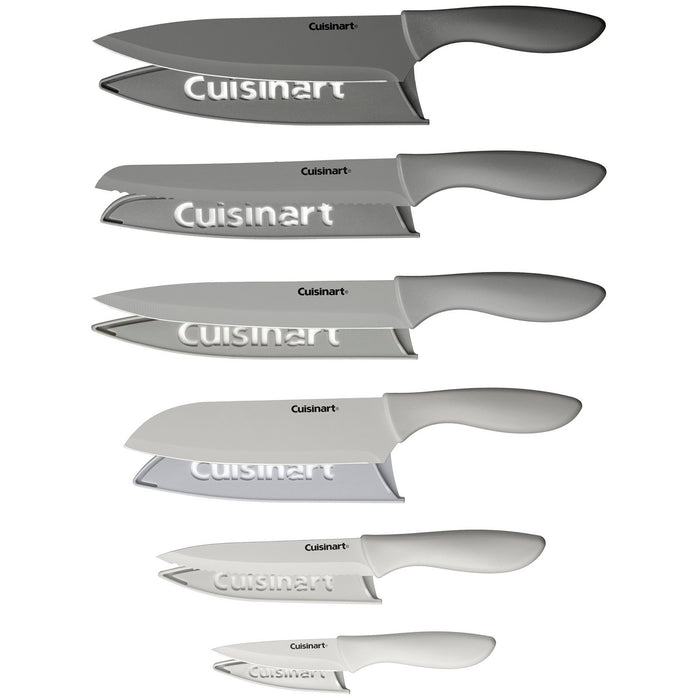 Cuisinart 8 Cup Food Processor 350-Watt Motor (Renewed) + 12-Pcs Knife Set + Cutting Board
