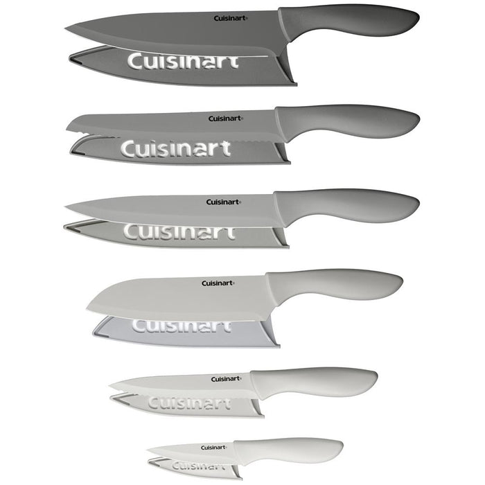 Cuisinart 11pc Ceramica XT Non-Stick Cookware Set + Knife Set + Cutting Board Bundle