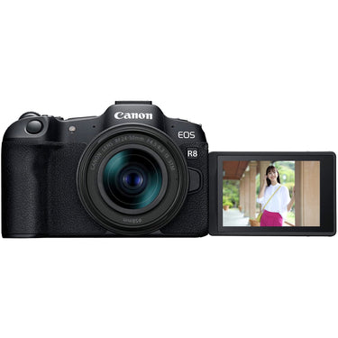 Canon EOS R8 Mirrorless Camera Content Creator Kit w/ 24-50mm Lens + Essential Bundle