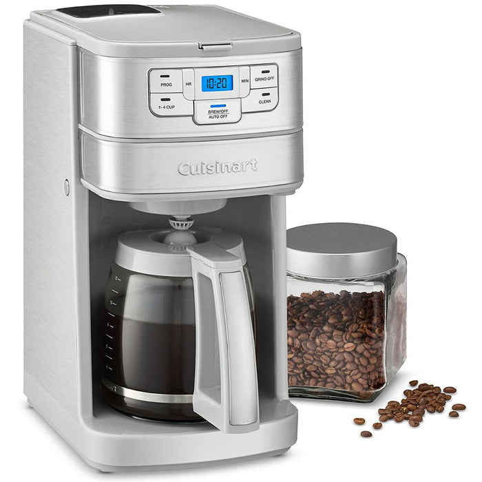 Cuisinart Automatic Grind and Brew 12-Cup Coffeemaker Steel with 2 Year Warranty