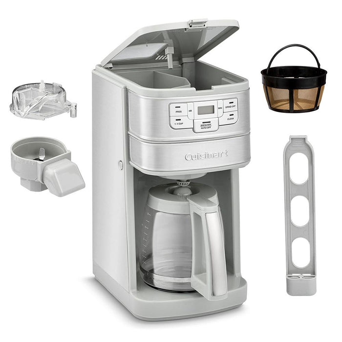 Cuisinart Automatic Grind and Brew 12-Cup Coffeemaker Steel with 2 Year Warranty