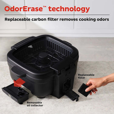 Instant Pot 6-in-1 Smokeless Indoor Grill & Air Fryer with OdorErase Technology(Refurbished)