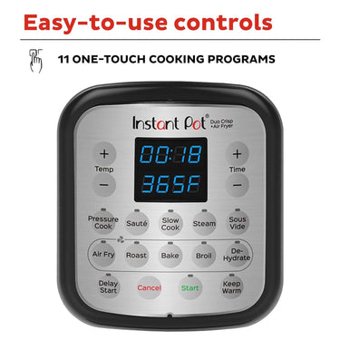 Instant Pot Duo Crisp + Air Fryer 6-quart Multi-Use Pressure Cooker (Refurbished)