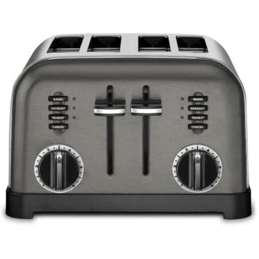 Cuisinart CPT-180BKS Classic 4-Slice Toaster, Black/Stainless Steel - Refurbished