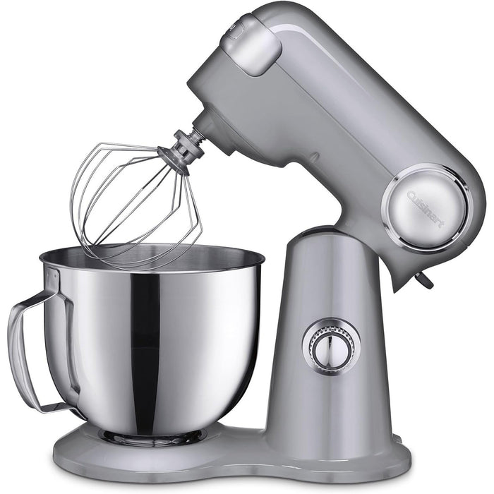 Cuisinart Precision Master 5.5 Qt 12-Speed Brushed Chrome Die Cast Stand Mixer Refurbished