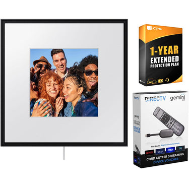 Samsung HW-LS60D Photo Music Frame Speaker (2024) with Redeemable DIRECTV Gemini Air