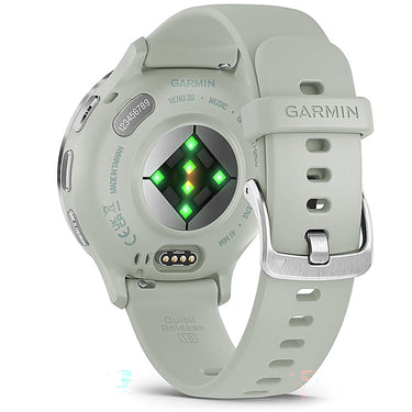 Garmin Venu 3S Health Fitness GPS Smartwatch Steel Bezel with Sage Gray Case (41mm)
