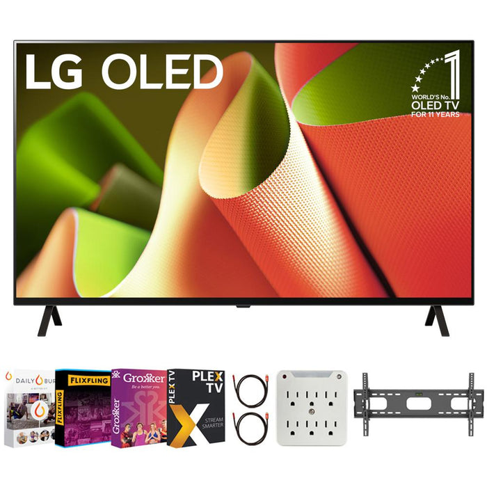 LG 77" OLED B4 Series Smart TV 4K Processor (2024) with Movies Streaming Pack