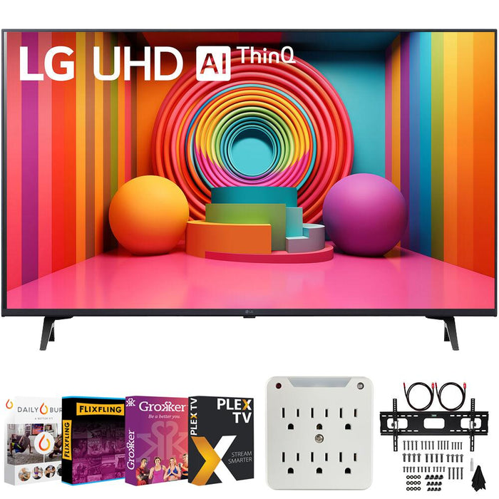 LG 75-Inch UT75 Series LED Smart TV 4K (2024) + Premiere Movies Streaming Bundle