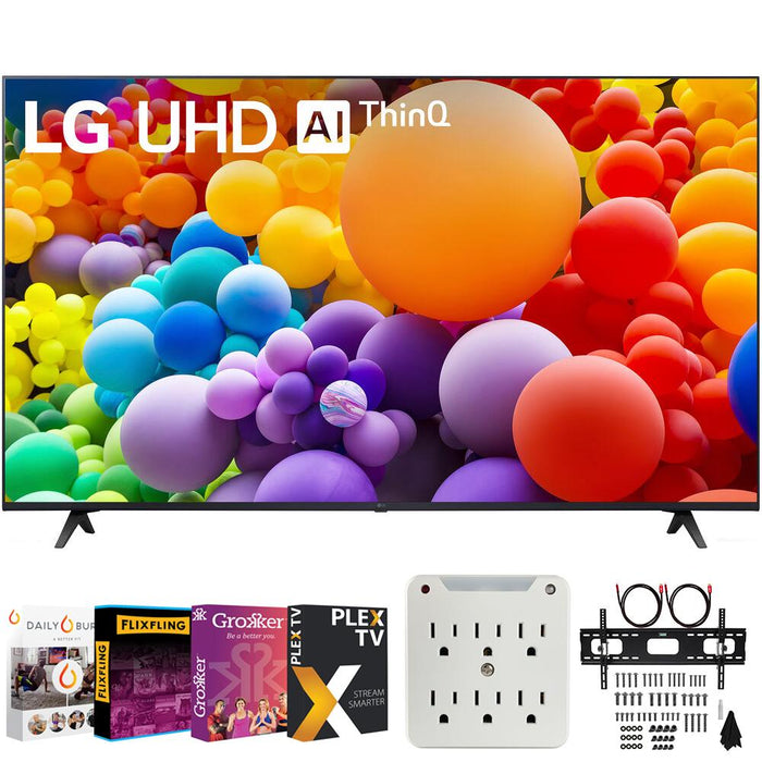 LG 50-Inch UT75 Series LED Smart TV 4K (2024) + Premiere Movies Streaming Bundle
