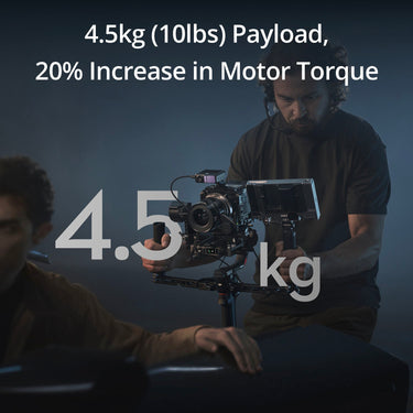 DJI RS 4 Pro Enhanced 3-Axis Gimbal Stabilizer with Extended Battery & Dual Motors