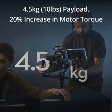 DJI RS 4 Pro Enhanced 3-Axis Gimbal Stabilizer with Extended Battery & Dual Motors