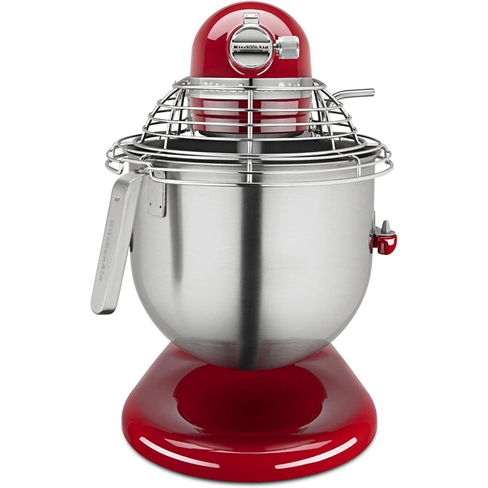KitchenAid 8-Quart Commercial Countertop Mixer with Bowl-Guard, 10-Speed, Red - Open Box