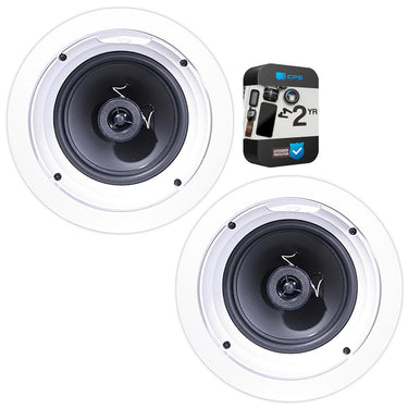 Klipsch R-1650-C In-Ceiling Speaker White 2 Pack with 2 Year Warranty