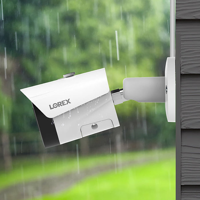 Lorex 4K IP Wired Bullet Security Camera with Listen-In Audio and Smart Detection