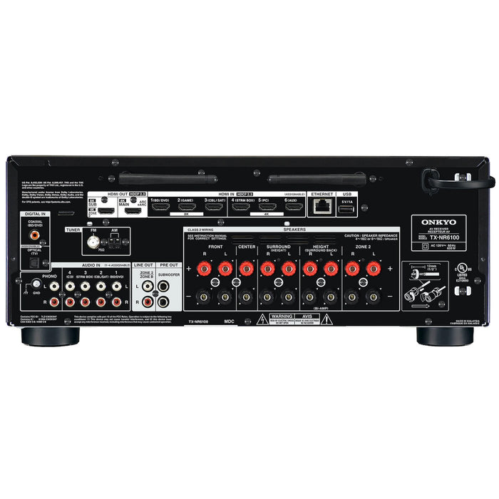 Onkyo TX-NR6100 7.2-Channel Receiver w/ Klipsch Reference Premier Sound System Bundle