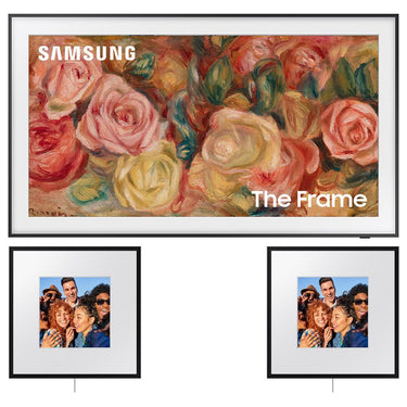 Samsung 85 inch The Frame QLED 4K Smart TV 2024 with 2x Frame Smart Speaker