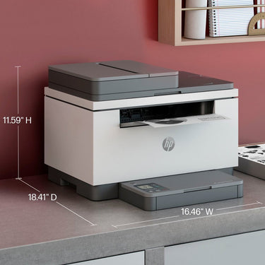 Hewlett Packard LaserJet M234sdw Wireless Black-and-White Laser Printer, White & Slate
