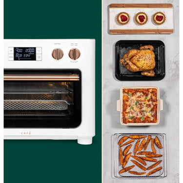 Cafe Couture Oven with Air Fry: 14 Modes, Large Capacity, White - Refurbished